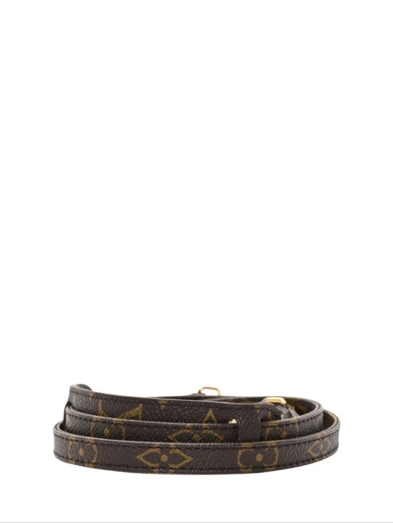 Louis Vuitton Handbags - Authenticated Louis Vuitton LV Monogram Leather Strap Crossbody Speedy Nano Mini